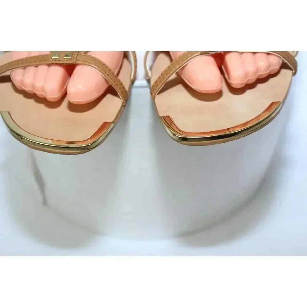 ISOLA beige open toe ladies wedge shoes size 9